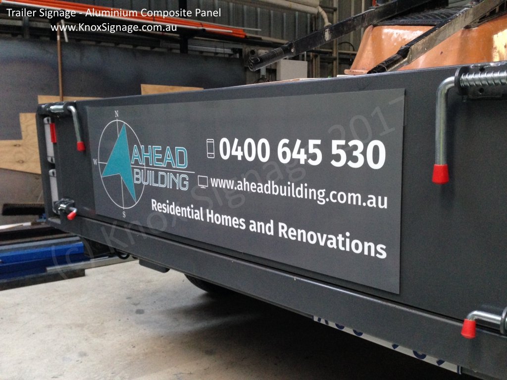 Trailer Signage - ACP with digital print graphic